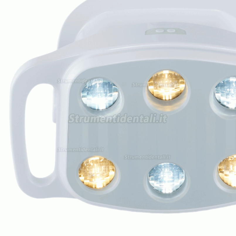 Lampada orale a LED KY KY-P151 a 6 luci, 9 W, bicolore, regolabile